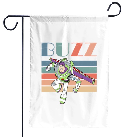 Retro Toy Story Buzz Lightyear  Garden Flags, Disney Toy Story Crew Garden Flags