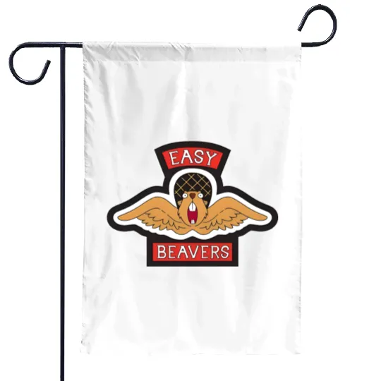 Easy beavers - Bobs Burgers - Garden Flags