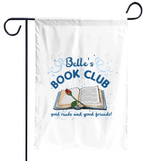 Disney Princess Belle Book Club Garden Flags, Disney Beauty and The Beast Garden Flags, Disney Vacation Garden Flags, Disney Girl Trip, Disney Garden Flags