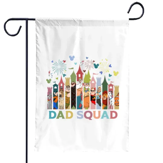 Disney Dad Squad Garden Flags, Disney Dad Garden Flags, Disney Men's Garden Flags, Disney Father, Disney Fathers Day, Gift For Dad, Best Dad Ever, Magic Kingdom