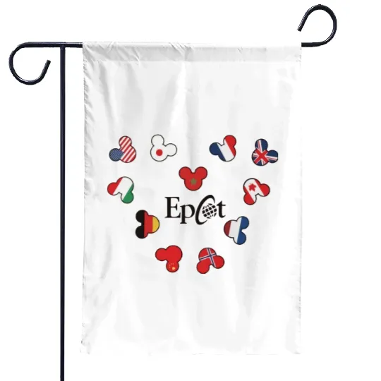 Epcot Mickey Flags Around the World Unisex Garden Flags, World Showcase, Disney Magic Kingdom, Disney Epcot