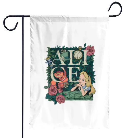 Disney Alice in Wonderland Alice Garden Flags, Disney Garden Flags