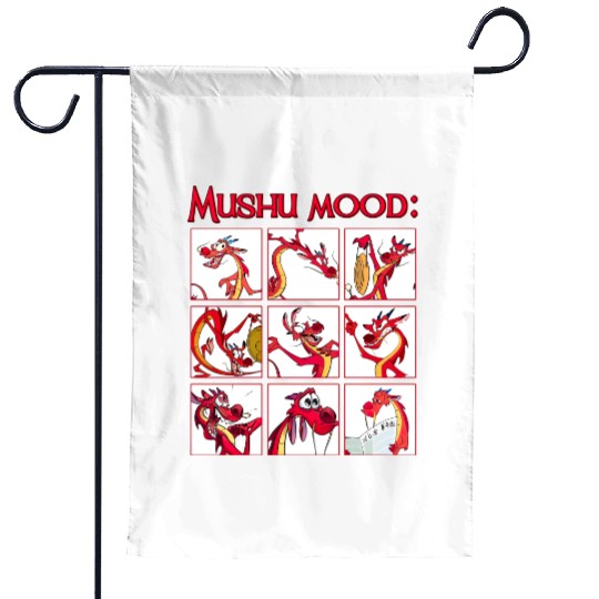 Retro Disney Mulan Mushu Mood  Garden Flags