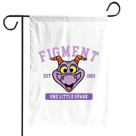 Disney Figment Garden Flags, Epcot Figment Garden Flags, Figment Est 1983 Garden Flags