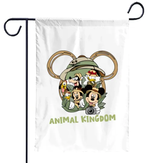 Disney Animal Kingdom Garden Flags, Animal Kingdom Garden Flags, Animal Kingdom Family Garden Flags, Disney Matching Garden Flags
