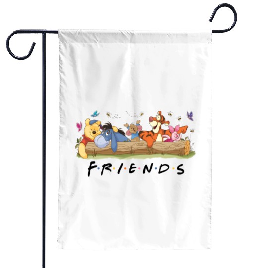 Disney Winnie The Pooh Garden Flags, Winnie The Pooh Friends Garden Flags,