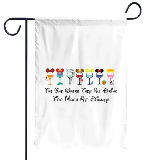 Disney Themed Princess Drinking Garden Flags
