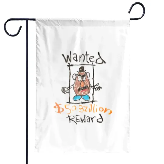 Toy Story Wanted Poster Garden Flags | Disney Garden Flags | Mr Potato Head Garden Flags