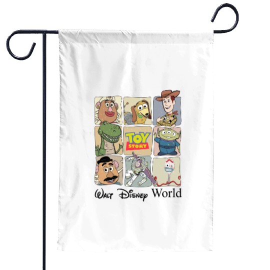 Toy Story Disneyworld Garden Flags, Disney Pixar Toy Story Garden Flags