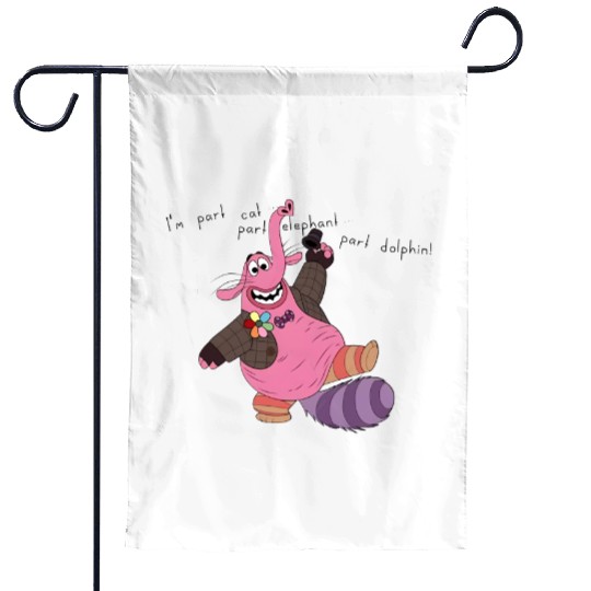 Part Cat Bing Bong Garden Flags, Inside Out Garden Flags, Disney Vacation Garden Flags