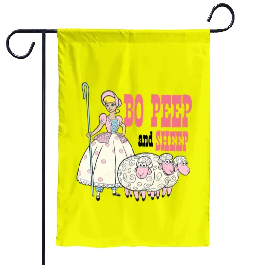 Vintage Bo Peep and Sheep Garden Flags, Toy Story Bo Peep Garden Flags, Disney Pixar Garden Flags