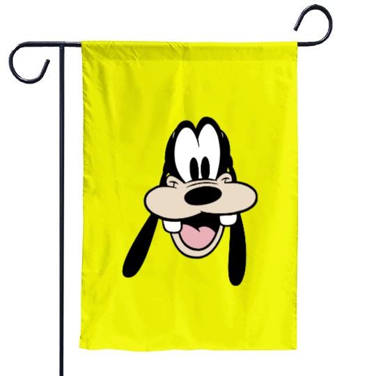 Disney Goofy Face Big Smile Garden Flags Blue