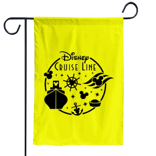 Disney Cruise Garden Flags, Disney Cruise Family Garden Flags