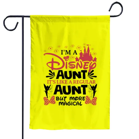 Disney Aunt Garden Flags, Cute Aunt Garden Flags, Gift For Auntie, Mother's Day Garden Flags