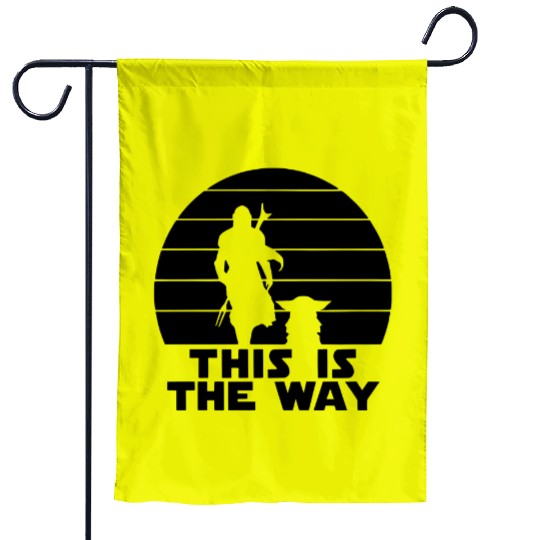 This is the way, Disney Family and couple Garden Flags, disney matching Garden Flags, disney mandalorian  Garden Flags