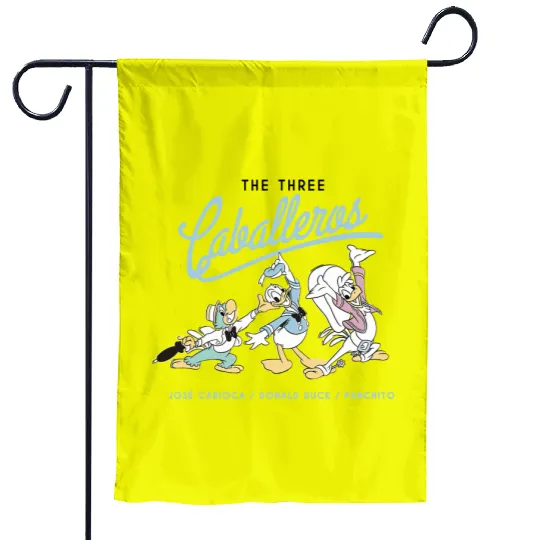 Disney The Three Caballeros Garden Flags, Retro Disney The Three Caballeros