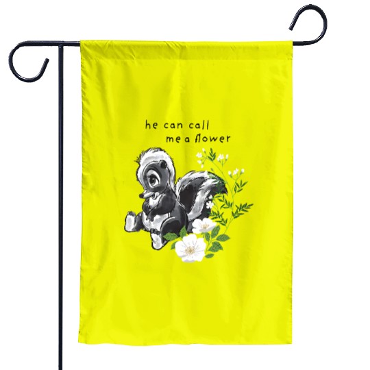 Disney Bambi He Can Call Me A Flower Garden Flags, Magic Kingdom Holiday Trip Unisex Garden Flags