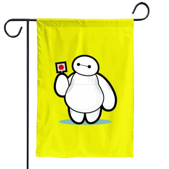 Disney Big Hero 6 Baymax With Lollipop Cute Shot Garden Flags