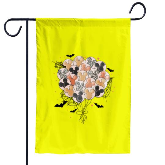 Disney Balloon Halloween Garden Flags, Disney Halloween  Garden Flags