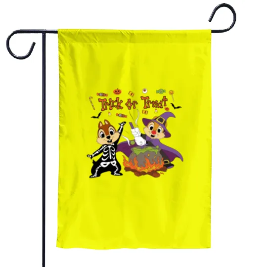 chip and dale Garden Flags, chip and dale halloween, disney chip and dale halloween Garden Flags, chip and dale, halloween Garden Flags, , 121644