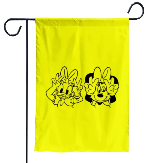 Daisy Duck and Minnie Mouse, Minnie Mouse Garden Flags, Family Disney Garden Flags