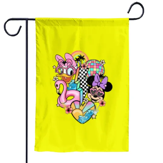 Disney vintage Garden Flags - Disney Daisy Minnie Garden Flags - Disney Epcot Garden Flags