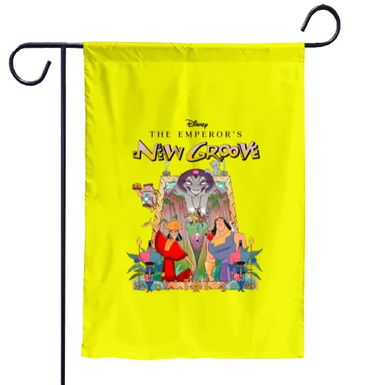 Retro Disney The Emperors New Groove Garden Flags, The Emperors New Groove Garden Flags