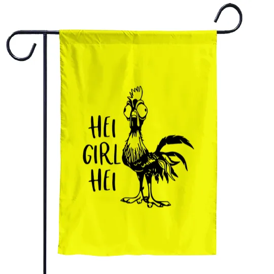 Hei Girl Hei Garden Flags, Disney Moana Hei Hei T-Shir