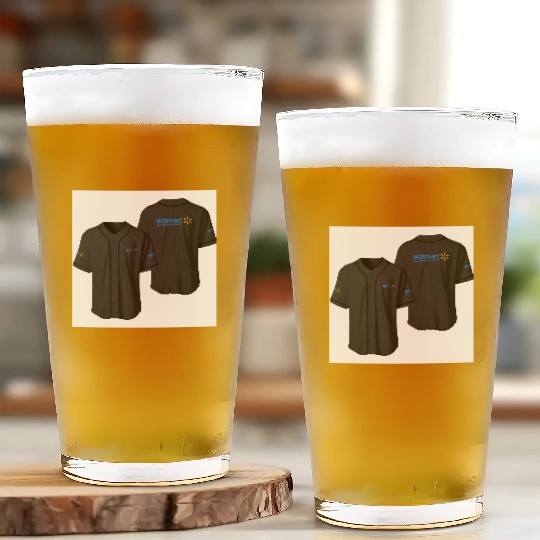 Walmart Logo Baseball Jerseys Glass Cups
