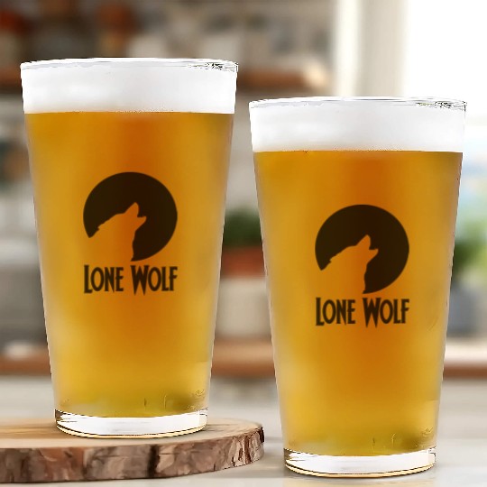 Lone Wolf Glass Cups