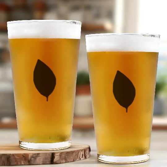 apple tree leaf silhouette Glass Cups