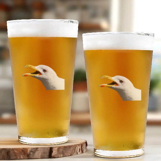 seagull gull moewe1 Glass Cups