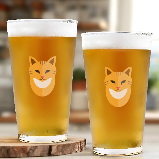 Cat face Glass Cups