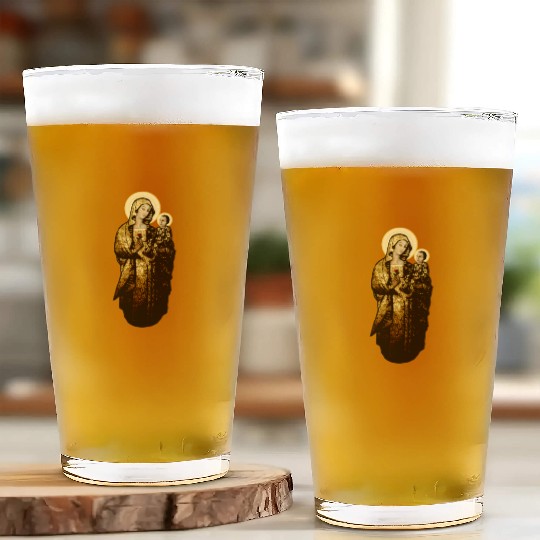 Our Virgin Mother (and Son) Glass Cups