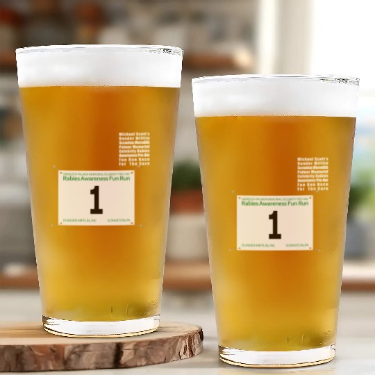 FUN RUN Michael Glass Cups