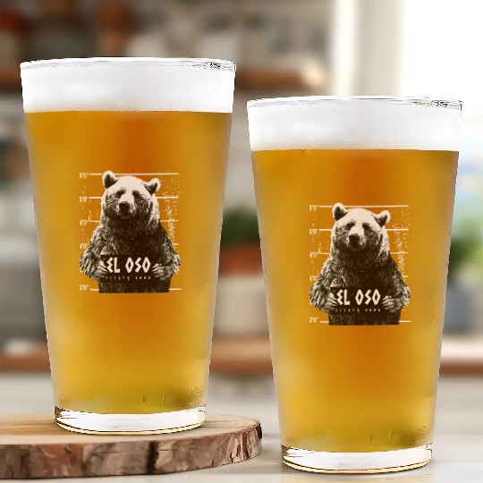 Animal Print - El Oso Glass Cups