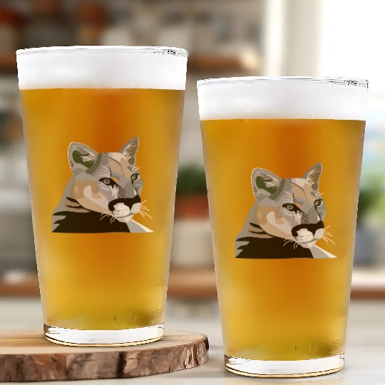 Cougar,Puma,Mountain Lion Glass Cups