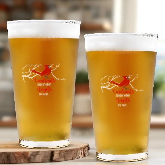Cardinals Appear When Angels Are Near Bird Animal Glass Cups
