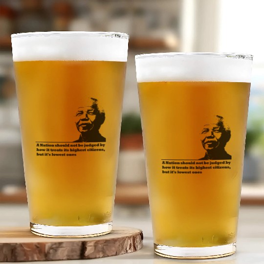 Nelson Mandela Glass Cups