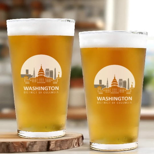 Washington D.C. Glass Cups