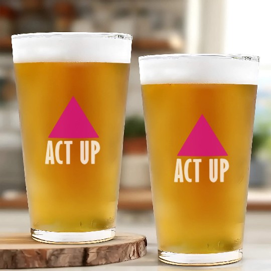 Act Up - Silence Death AIDS Glass Cups