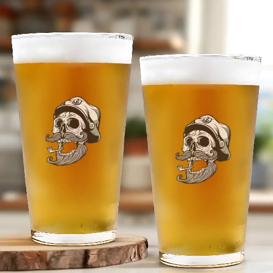 Sailor Skull Glass Cups
