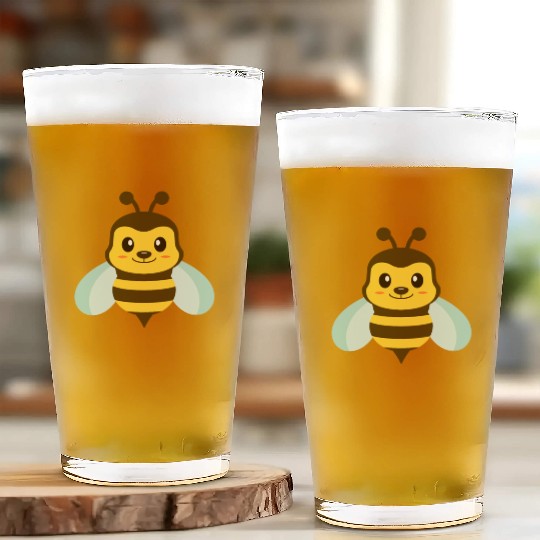 Bumble Bee Glass Cups