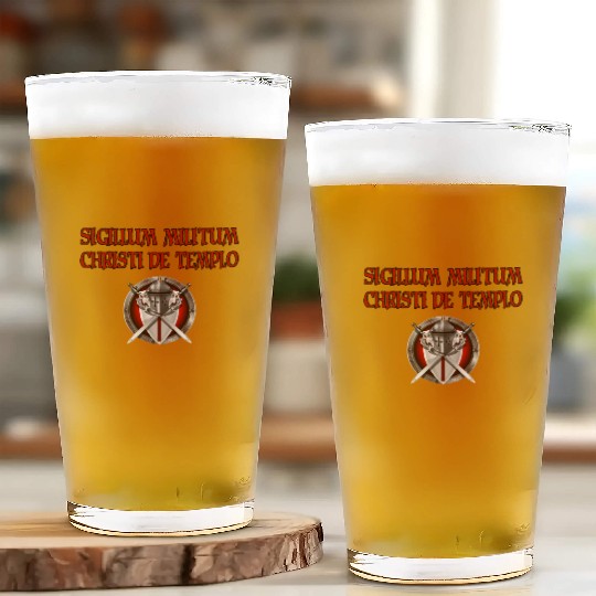 Crusader Knights Templar Glass Cups