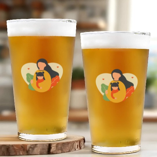 I Love You, Mama & Baby Glass Cups, Mommy and Me Glass Cups