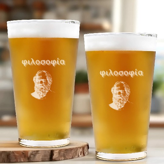 Greek Philosophy - Socrates Glass Cups