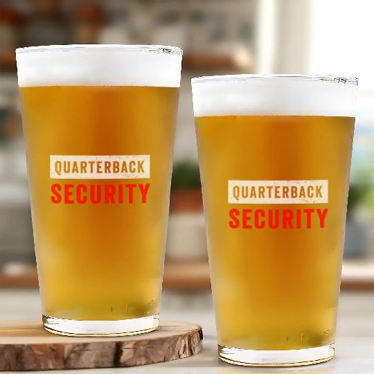 Quarterback Security Glass Cups