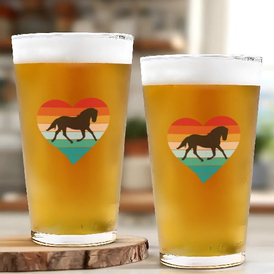 Horse Lover Horse Riding Equestrian Cowpuncher Glass Cups