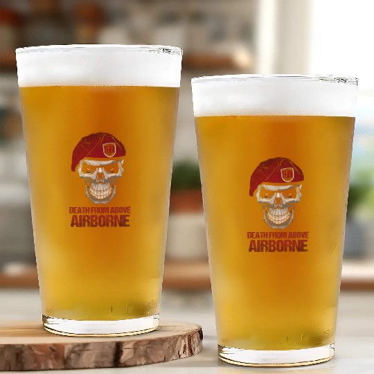 Airborne Paratrooper Wings US Army Military Glass Cups