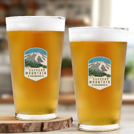 Copper Mountain Colorado Ski Glass Cups